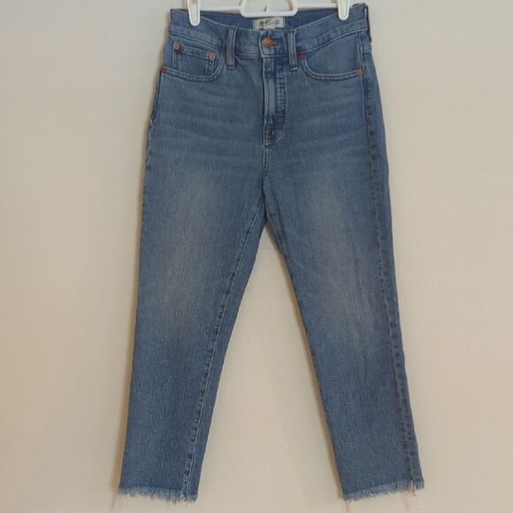 Madewell Perfect Vintage Crop Jean High Waist - Size 26p - Picture 1 of 10